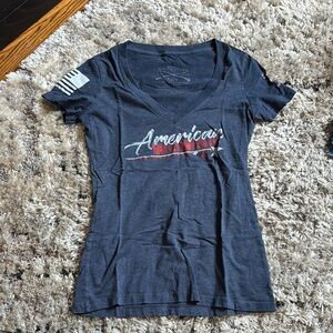 Grunt Style Blue Fitted Short Sleeve Tee